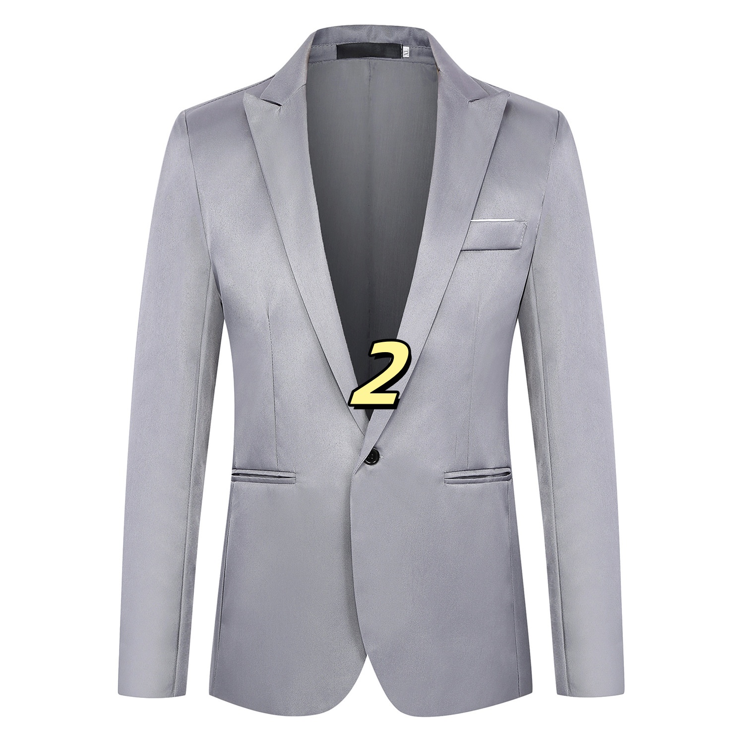k1182 Slim Fit Single-Breasted Business Suit Jacket - Stylish Tailored Look