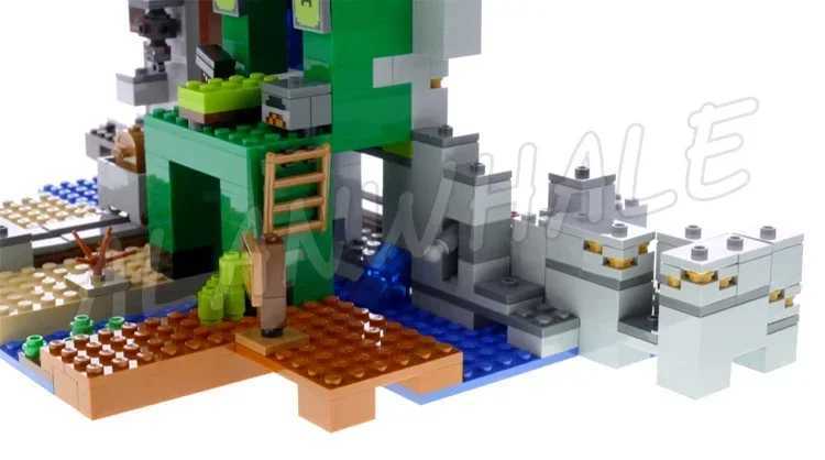 852pcs Game My World The Mine With Rail Track Minecart Desert Mesa Statue 11363 Building Blocks Toys Compatible With ModelC250117