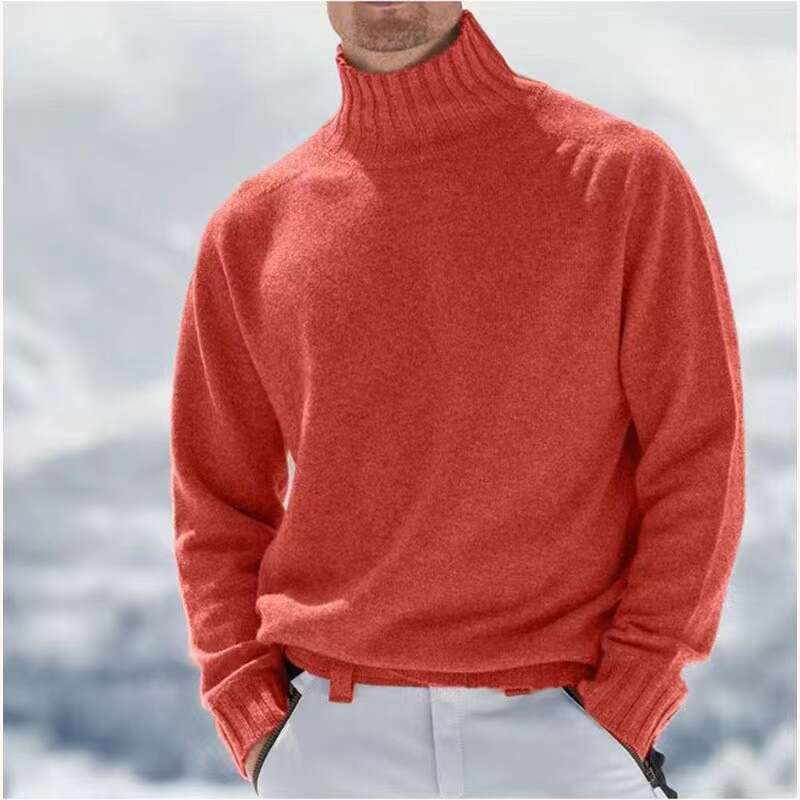 autumn winter hot men's base knitted high neck warm casual woolen sweater, 2024 new style, chic and elegant clothing