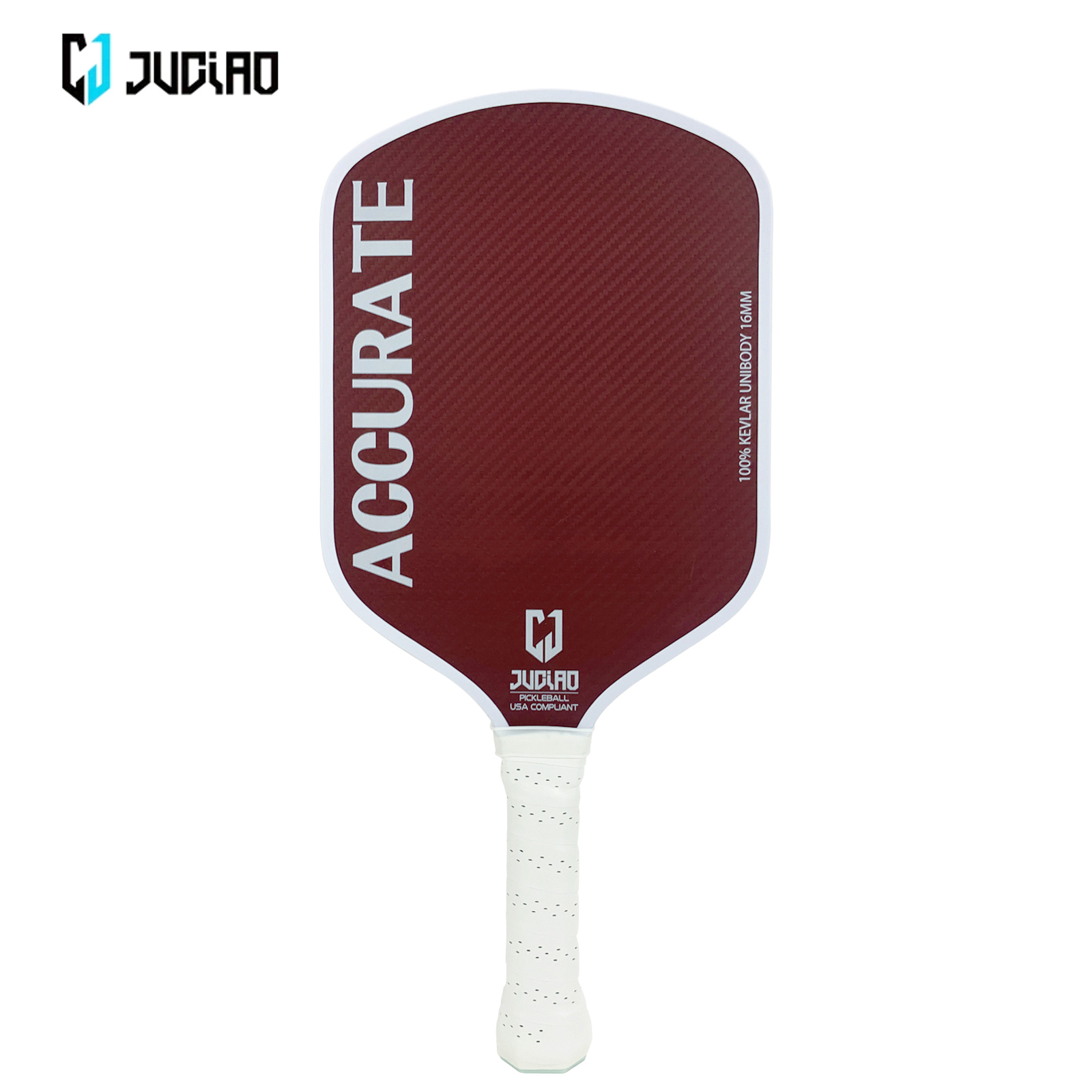 JUCIAO Thermoformed Udy 100% Kevlar Paddle With High Grit & Spin Surface 16Mm Pickleball Racket