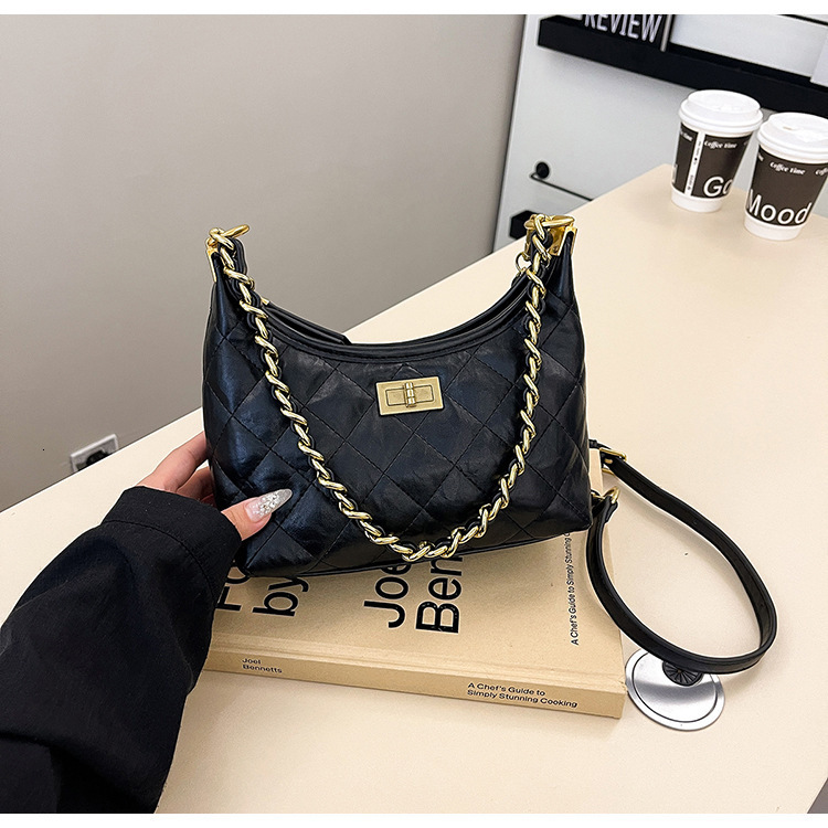 Lingge Small For Bags Handbags Women Autumn And Winter Versatile Crossbody Fashion Single Shoulder Armpit Dumpling Bag Designer