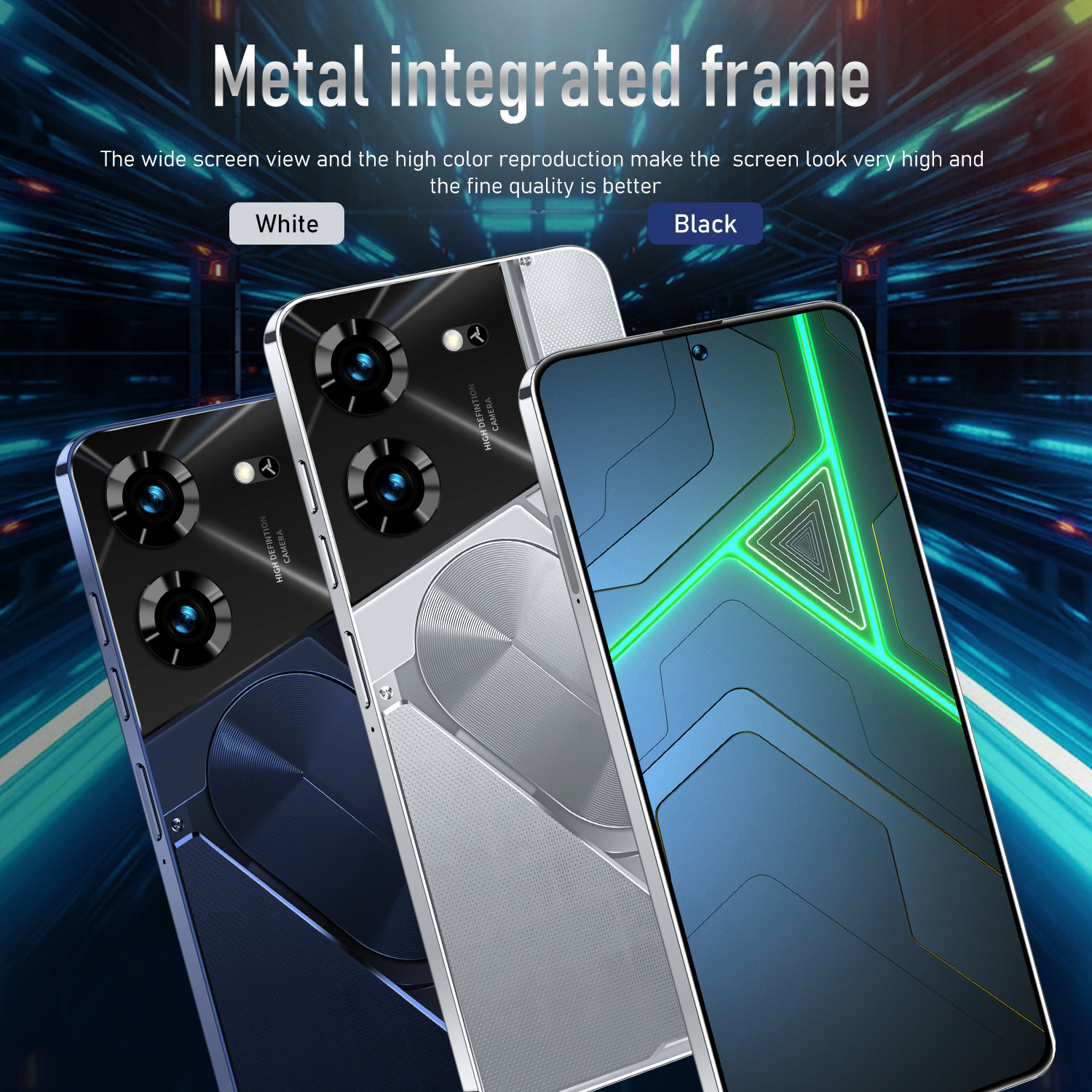 Pova 5 Pro Android Phone 7.3-inch, Android 13 Snapdragon8 Gen 2 CPU,16GB+1TB Cell Phone,72MP+108MP Camera Pixels 6800mAh Battery 5G Dual SIM Card
