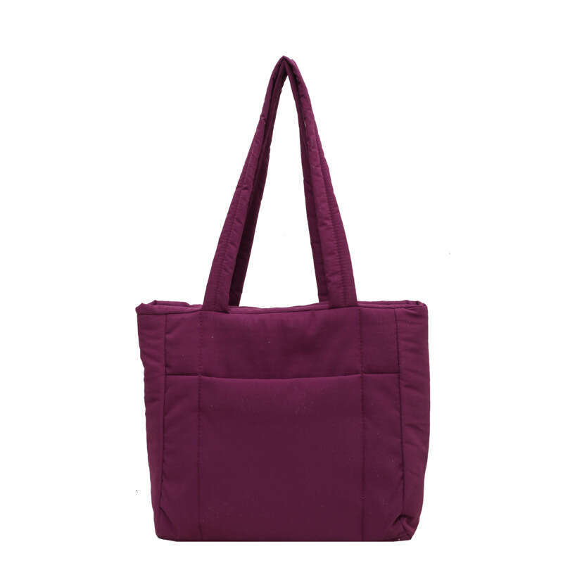 New Cotton Handbag, Large Capacity Canvas Bag for Female College Students, Nylon Handbag