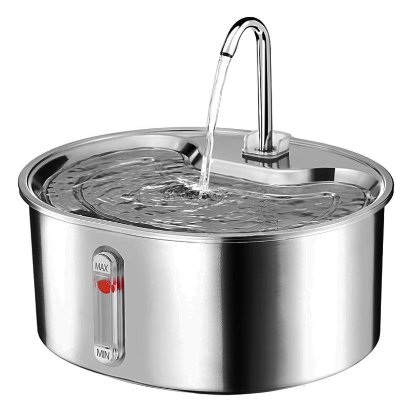 Large Capacity 3.2L Smart Pet Circulating Water Dispenser Stainless Steel Pump Electric Water Fountain for Dog and Cats