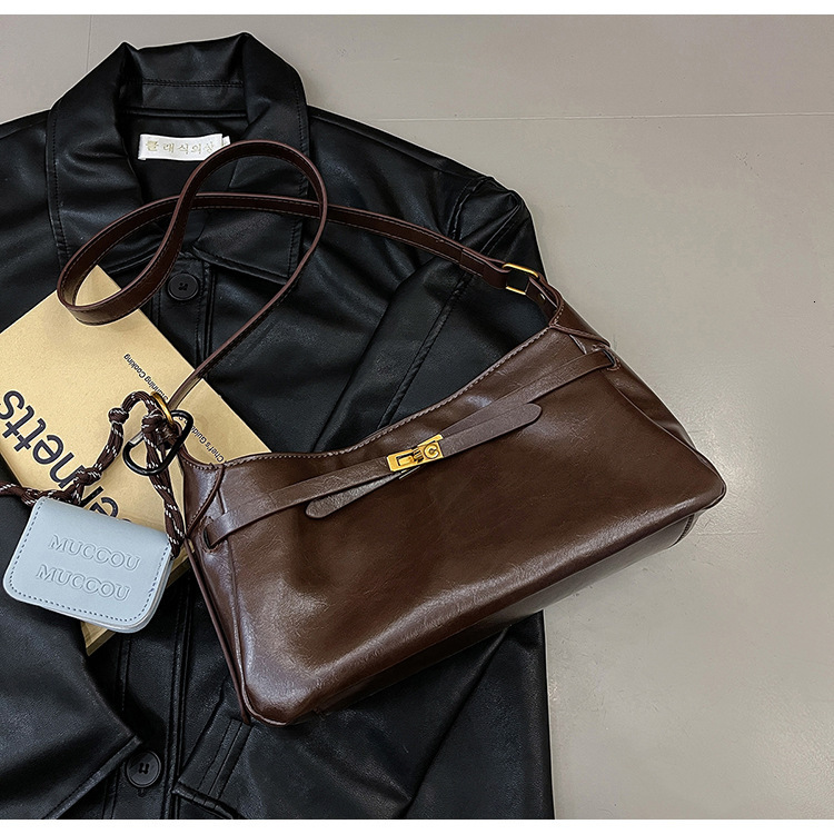 High End Small For Bags Handbags Women Autumn And Winter Versatile Crossbody Fashionable Single Shoulder Armpit Bag Trendy Designer