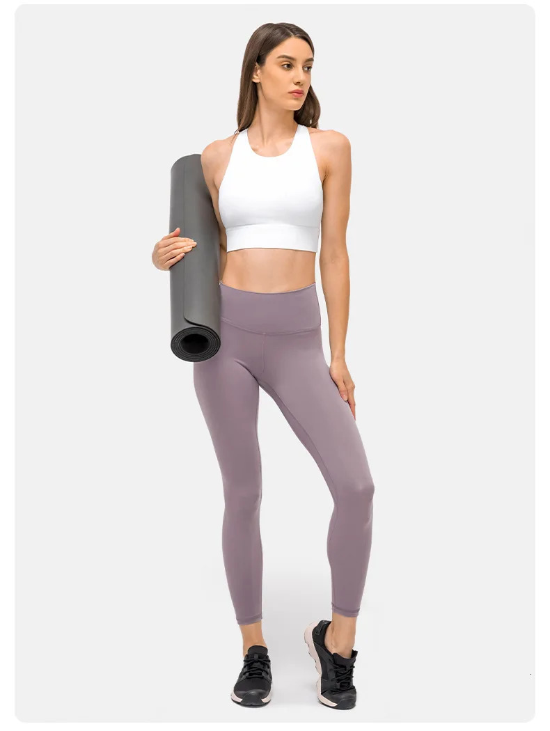 Womens 19 color pants with second skin sensation sports pants womens squat resistant 4-way stretch sports fitness leggings 241128