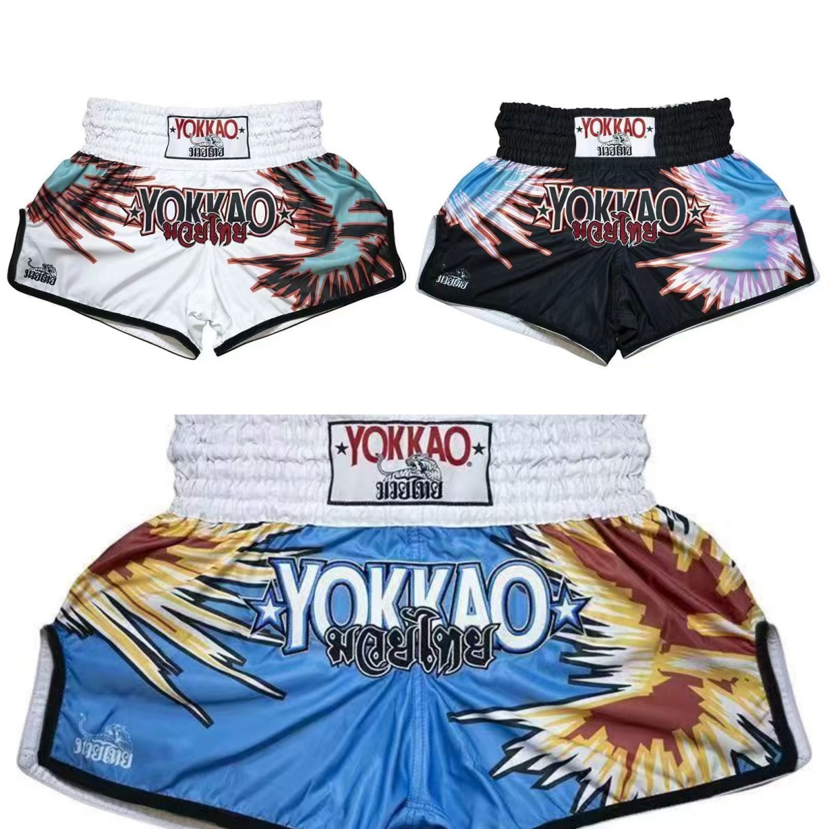 Boxing Shorts YOKKAO Pants Sanda Training Clothes Muay Thai Shorts Combat Pants MMA Fighting S-4XL