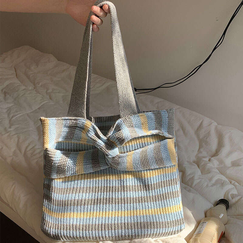 Knitted Vintage Yarn Woven Versatile Women's High-End And Exquisite Crossbody Shoulder Bag, Shopping Bags B1