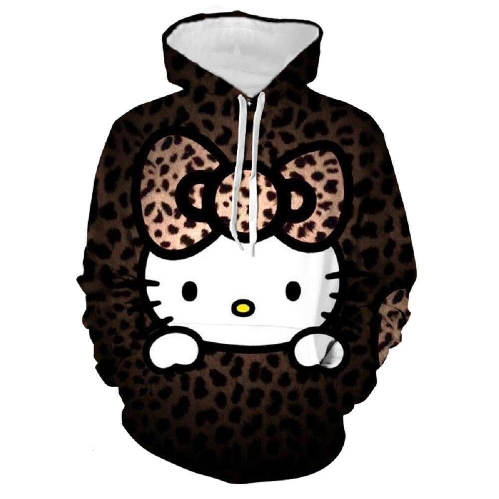 3D printed men's women's casual hooded sweatshirt for autumn and winter 2024