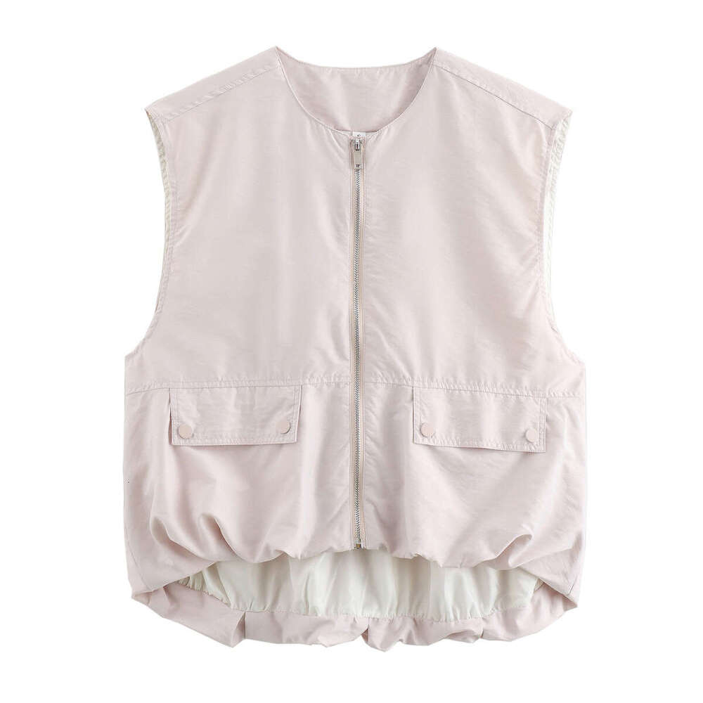 Summer Product European American Loose Casual Cardigan Women's Vest A14021 2024 New Style Unique and Elegant Clothing