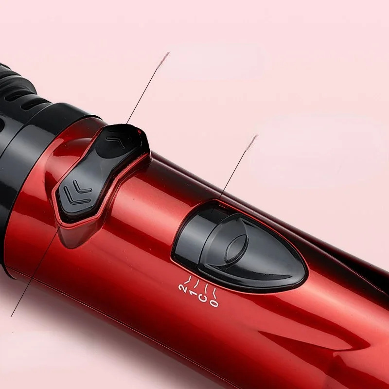 3 In 1 Rotating Electric Straightener Dryer Brush Hot Air Negative Ion Hair Styler Comb