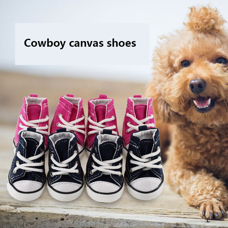 Dog Apparel Luxury Pet Products Canvas Shoes