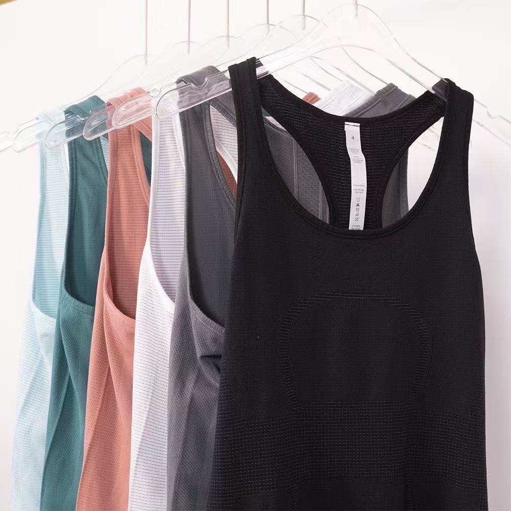 Hot wiftlys Tech outfit Yoga Vest Solid Workout Backless Shirts Sports Fiess Tank Top Women Active Wear Sleeveless Sexy lulule lemonly