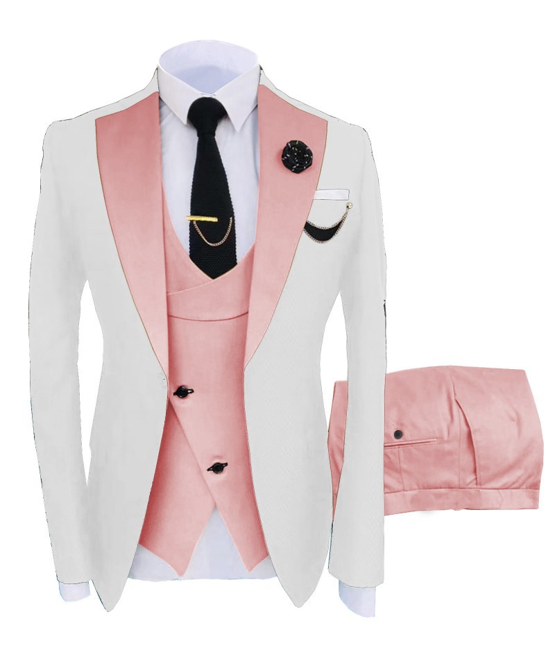 k891 Autumn floral suit jacket men's suit business casual texture suit men's new dress banquet