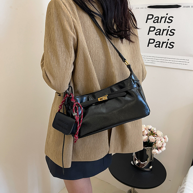 High End Small For Bags Handbags Women Autumn And Winter Versatile Crossbody Fashionable Single Shoulder Armpit Bag Trendy Designer