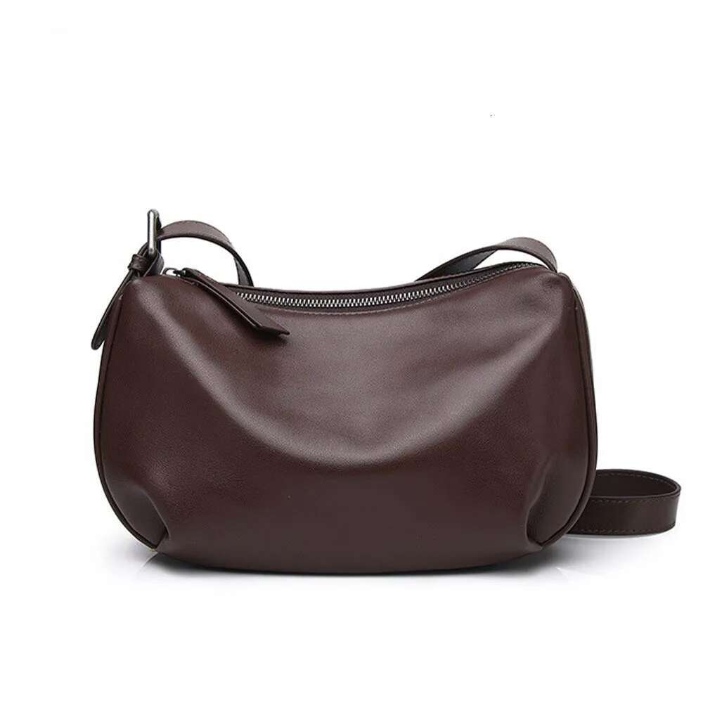 Motingsome Frist Layer Cowhide Handbag Women Saddle Purse Shoulder Fashion Satchel Lady Daily Bags Black Tote