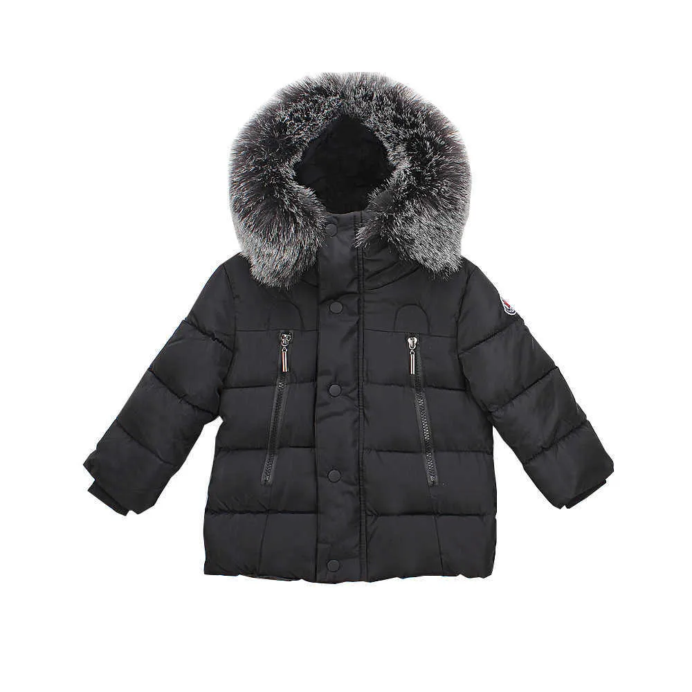 Hooded Parkas Infant Hooded Down Coat Baby Coat Warm Thick Jacket Toddler Down Jacket Kids Outfit L250814