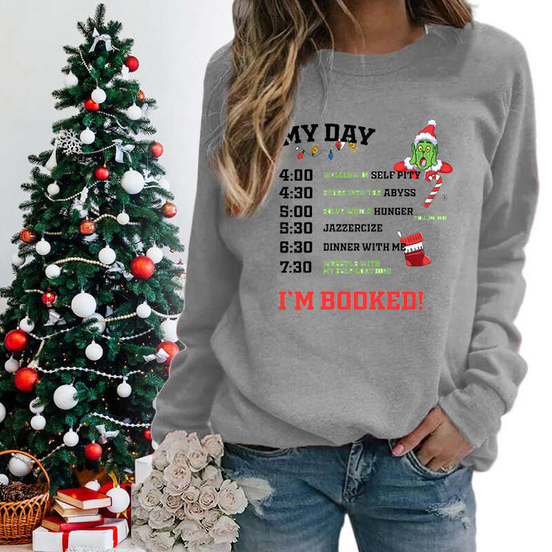 2024 Greentown trendy new Christmas casual loose top autumn winter fashionable men's and women's hoodie
