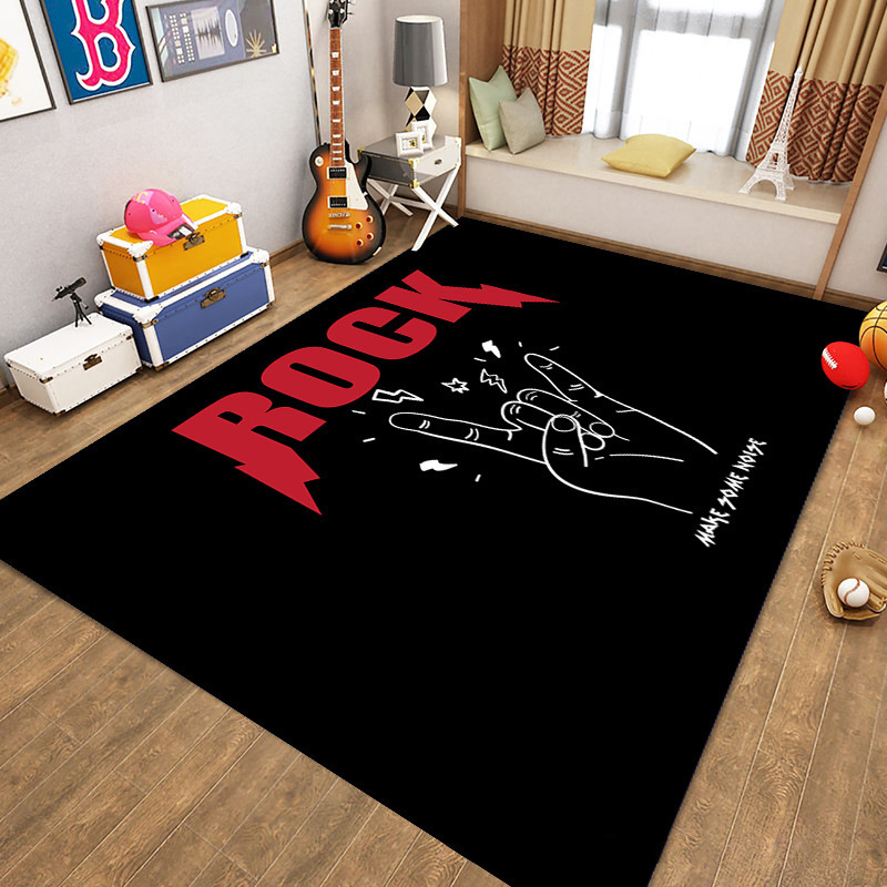 Designer music room rug anti-slip floor electronic mat sound-absorbing drum carpet 40*60-100*120 cm