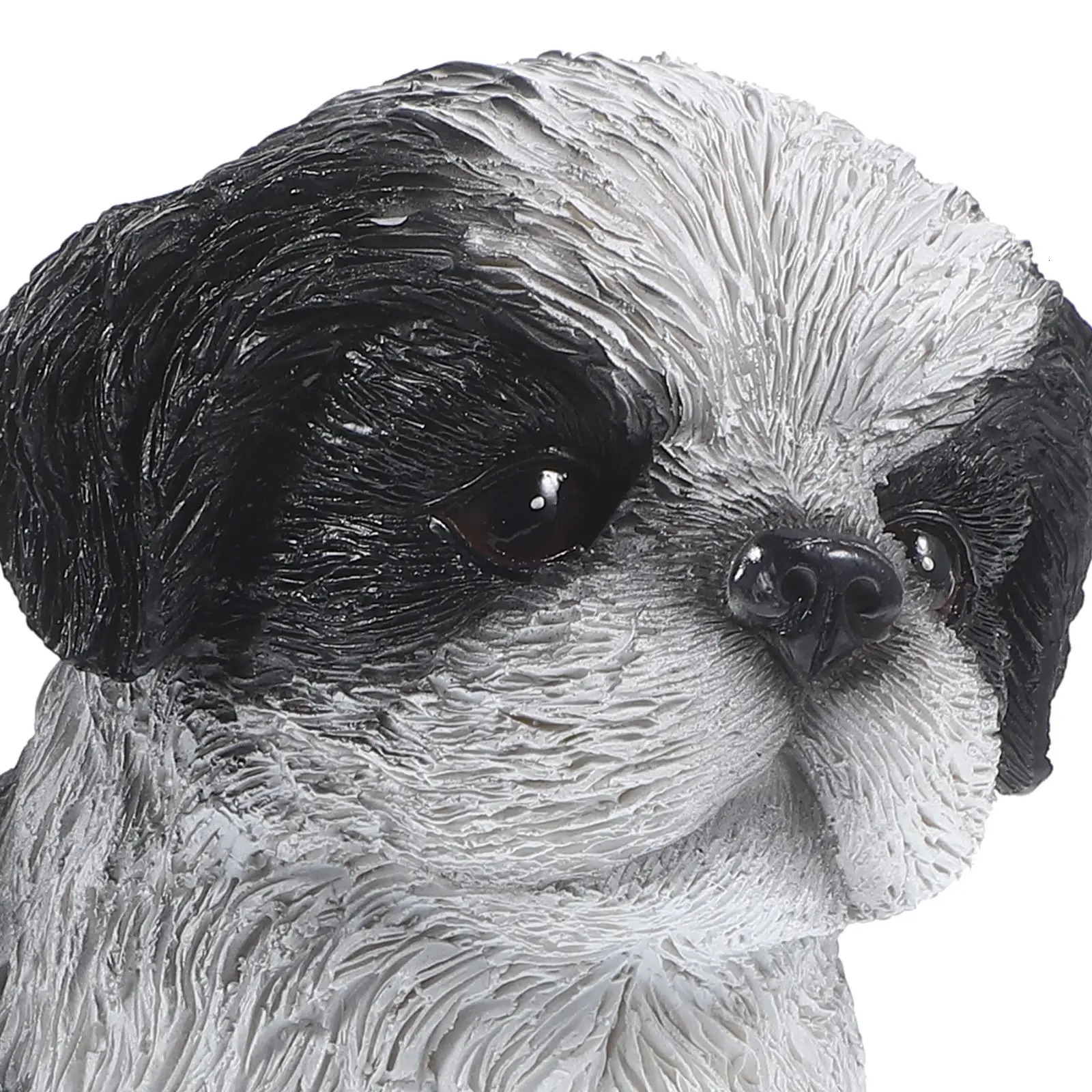 1pc Tzu Shih Figurine Toys Resin Dog Figurine Outdoor Garden Ornament Puppy Sculptures Simulation Dog Statue Desktop Ornaments 241202