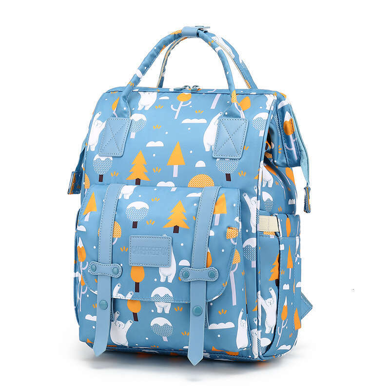 Multi-Functional Mommy Bag Advanced Sense Lightweight Nylon Mother And Child Large Capacity Backpack