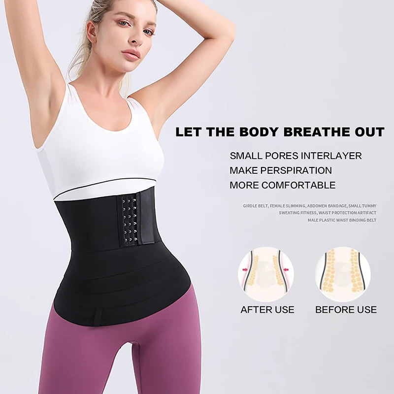 Buckle Snatched Waist Trainer Bandage Wrap Tummy Control Shapewear Corset Body Shaper Abdomen Reducing Compression Belt 241121