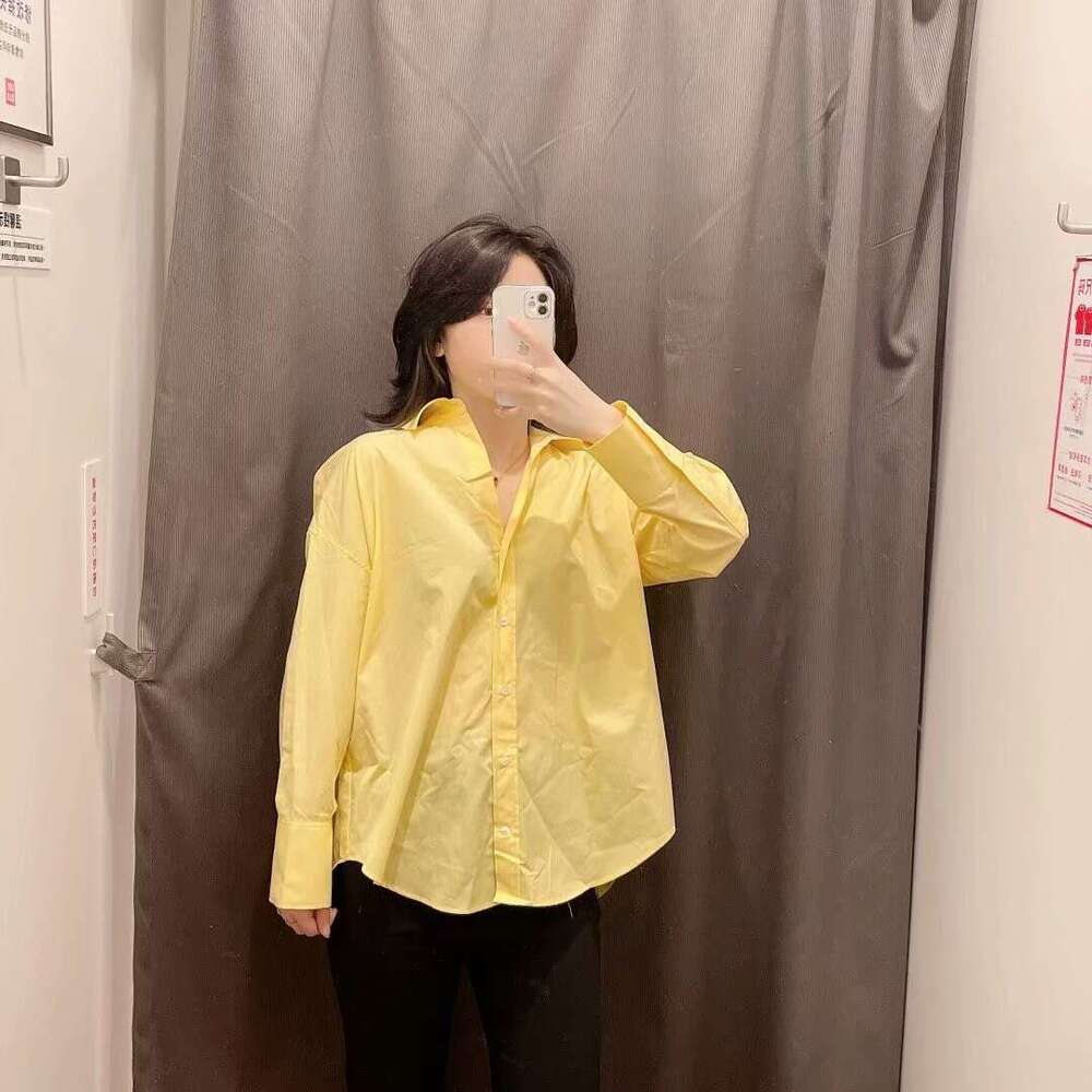 Autumn Product Women's European and American Style Street Fashion Urban Leisure Multi color Pop Shirt w025 8142 2024 Versatile New Trendy Clothin