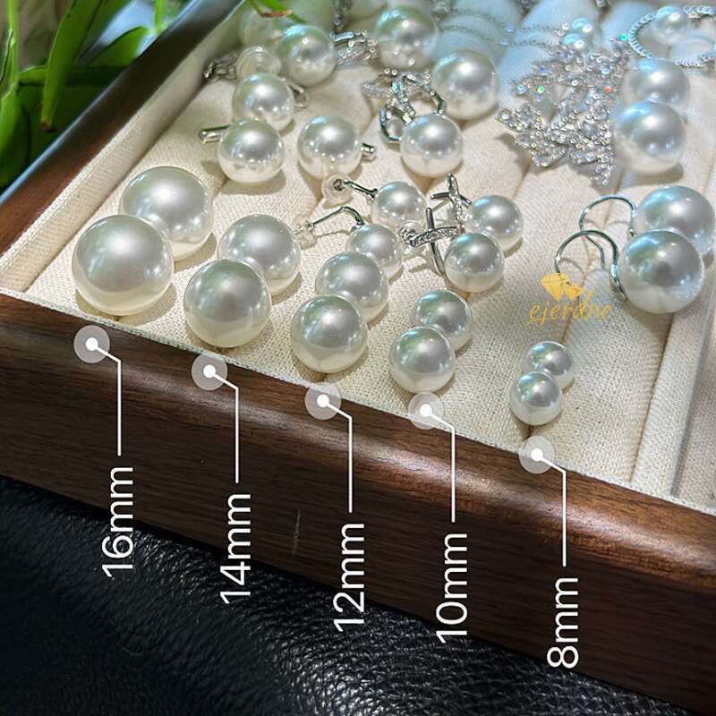 designer 999 Sterling sier pearl Stud earrings for women,Australian South Sea Studs,Tahitian big pearls earings,Fine jewelry Mommy gifts