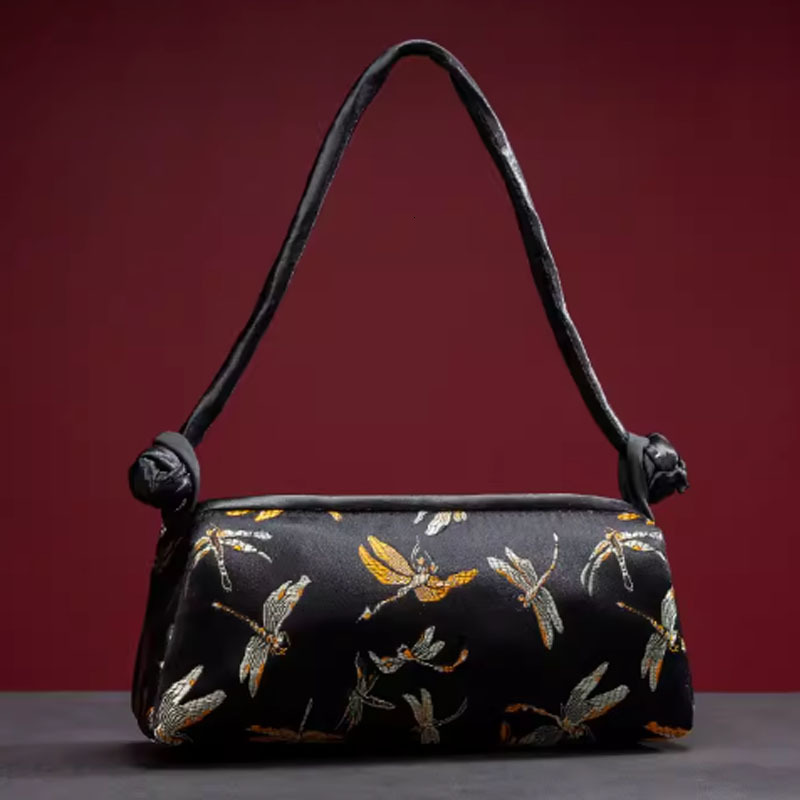 New Silk Embroidered 2024 Fashion Matching Bride Women Handbag Clutch Bag