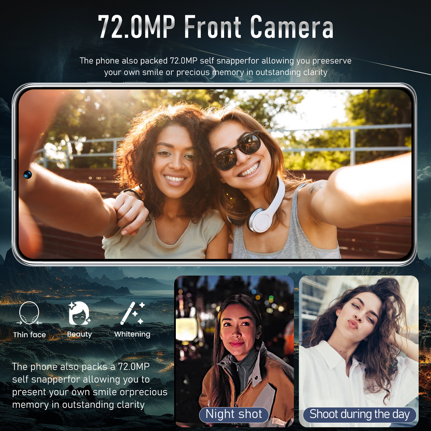 Pova 5 Pro Android Phone 7.3-inch, Android 13 Snapdragon8 Gen 2 CPU,16GB+1TB Cell Phone,72MP+108MP Camera Pixels 6800mAh Battery 5G Dual SIM Card