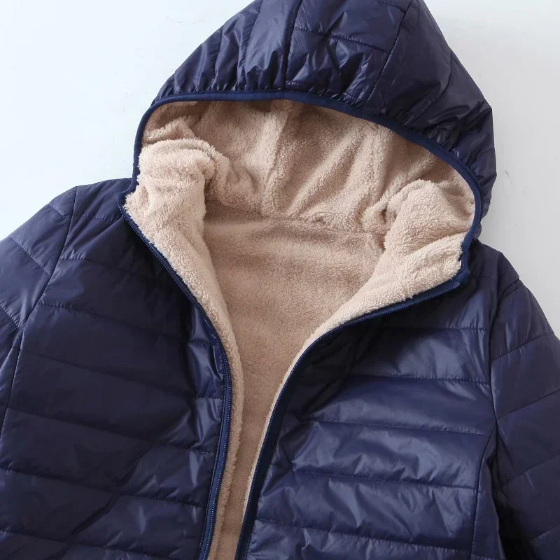 Womens Jacket Parkas Korean Style Fashion Hooded Slim Add Plush Warm Casual Winter Jackets for Women 2024 Coat 241120