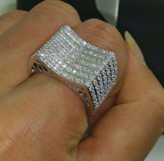 168pcs Topaz Gemstone Ring Set, 10K White Gold Filled, Anniversary Gifts for Women dh5727163