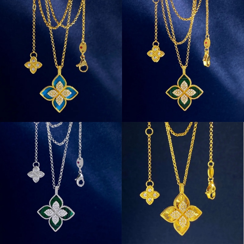 necklaces designer clover necklace designer for women gold necklace chains for men mossanite chain Letter Embossment Choker Chain Necklaces Jewelry Hi