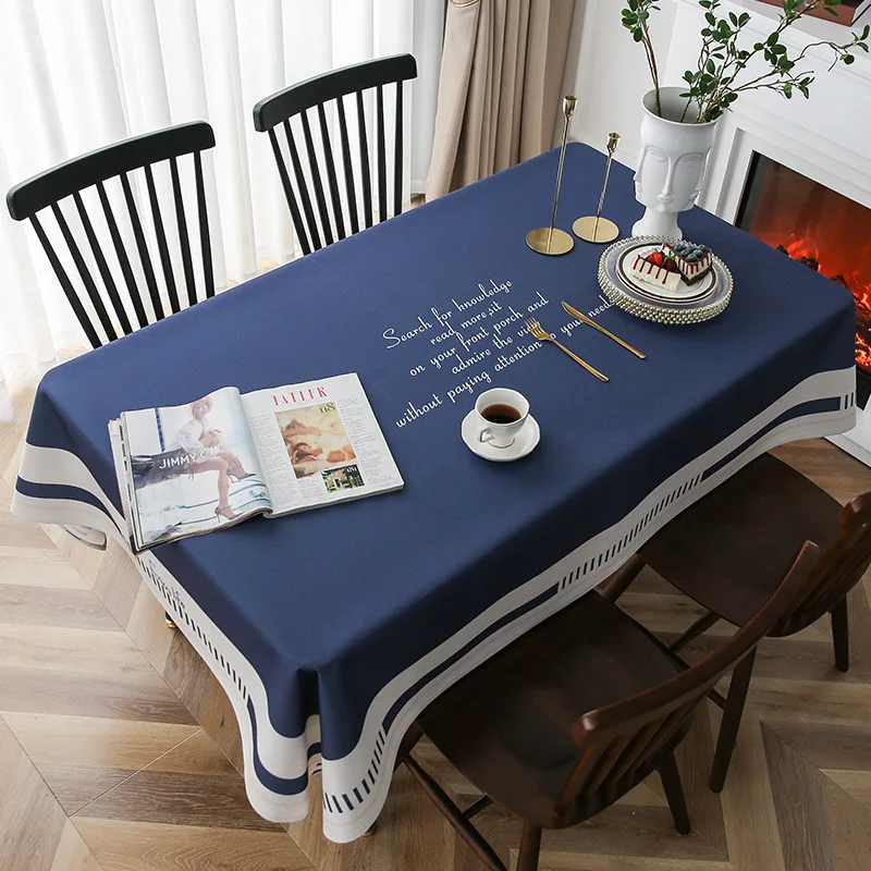 Nordic Ins Wind Table Cover Waterproof Coffee Table Table Cloth Rectangular Tablecloth Home Simple Desk Tablecloth Party Decor 40