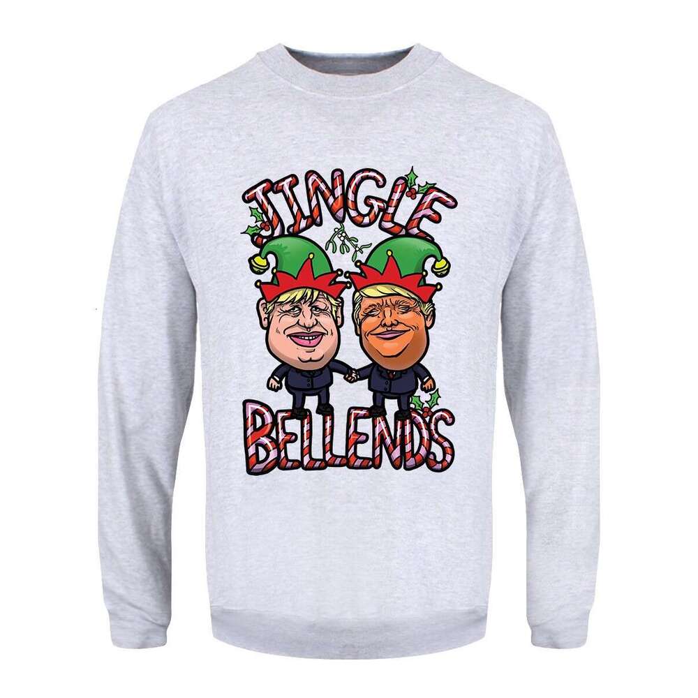 Christmas hoodie men's 3D digital printing with pictures and samples, women's round neck long sleeved source manufacturer