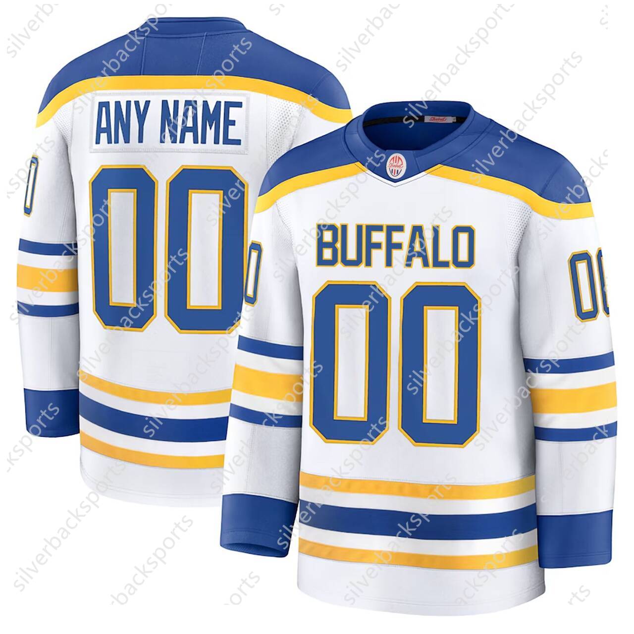72 Tage Thompson 2024-25 New Hockey Zach Benson Alex Tuch Devon Levi Luukkonen Jack Quinn JJ Peterka Greenway Peyton Krebs Jersey