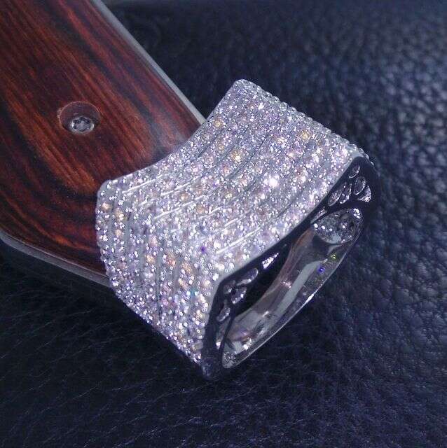 168pcs Topaz Gemstone Ring Set, 10K White Gold Filled, Anniversary Gifts for Women dh910320090