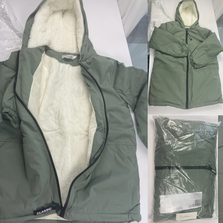 M4XL Oversize Winter Jacket Cotton Padded Thicken Fleece Coat Women Parkas Warm Overcoat Snow Wear Windbreaker Loose Jackets 241120