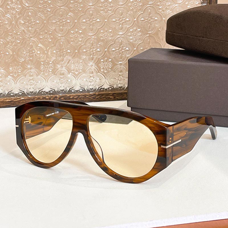 Oval designer Womens sunglasses TF1044 Acetate frame UV400 Luxury Women pilot sunglasses Fashion oversized mens mask glasses