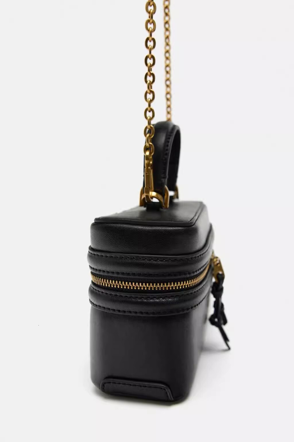 Fashion Trend Crossbody Single On New Tide Korean Version Of The Foreign-Style Chain Small Square Bag Genuine Leather Cartoon Style