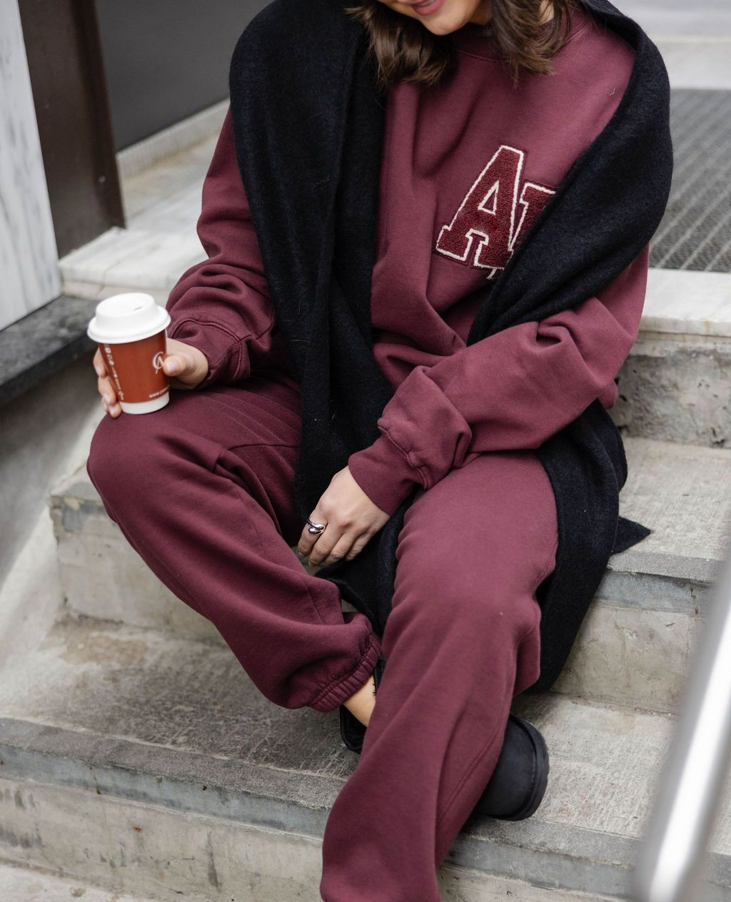 2025 New Letter Embroidered Oversized Sweatshirts for Women Winter Spring Clothing O-Neck Long Sleeve Cotton Fashion Pullovers Tops Female Loose Stree