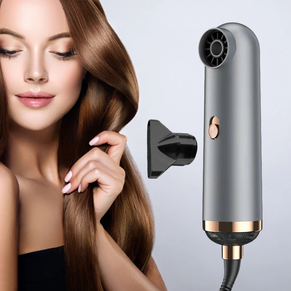 Mini Anion Blow Dryer 3 Speeds Portable Blower Drier Bladeless Hair Straightening Comb Powerful AntiWinding Personal Care 241118