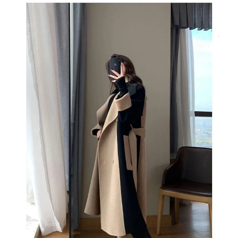 French Style Woolen Coat Women Fashion Daily Casual Comfortable Long Sleeve Ladies Streetwear Autumn Winter Clothes 241121