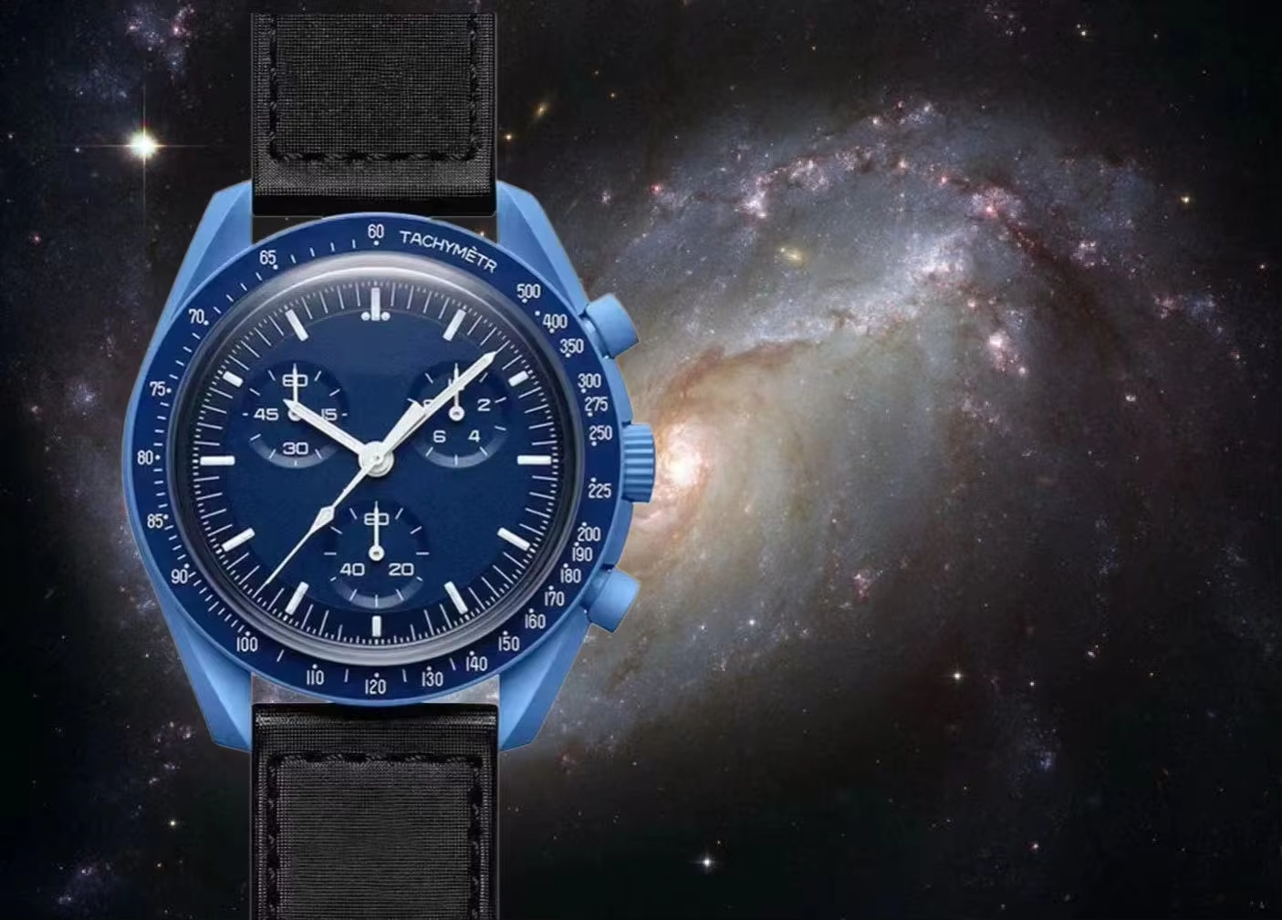 2026 NEW Limited Edition master wristwatchesBioceramic Quartz Chronograph Mens Womens URANUS Watch Mission To Mercury 42mm Black Nylon Luxury MOON Watch 1965