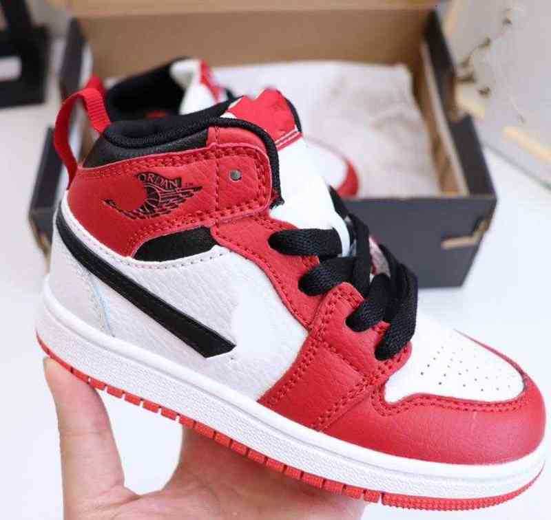 Top Quality Infant Kids Sneakers Pink Basketball Shoes Dark Mocha Trainers Edge Glow Volt Gold High Light Smoke Grey Candy Small Big Boys Girls