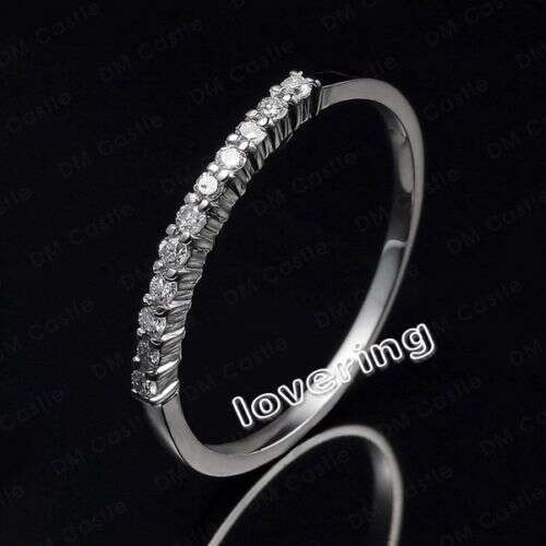 White Sapphire Engagement Ring 10KT Gold Filled Claw Set | Sz 5-10 dh5727163