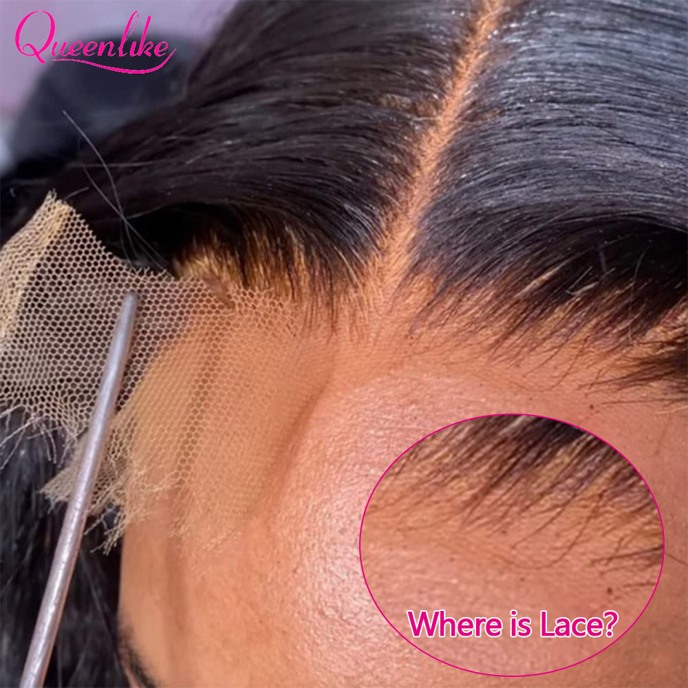 Real Transparent Frontal 13X4 Straight Human Hair For Women Scalp Top Wigs Thin Hd Invisible Lace