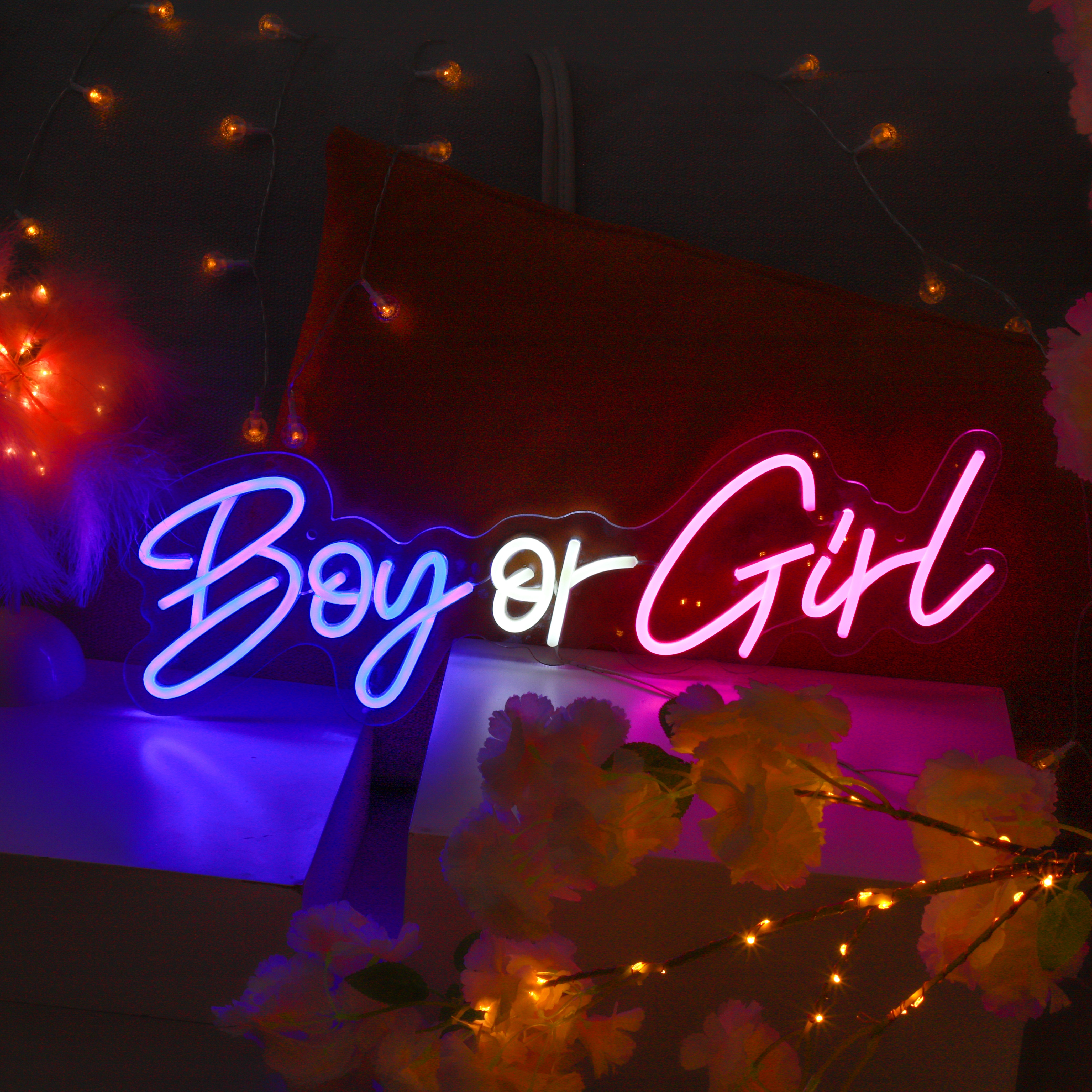 LED neon lights birthday celebration atmosphere decoration small night lights glowing letters internet red wall shaped lights