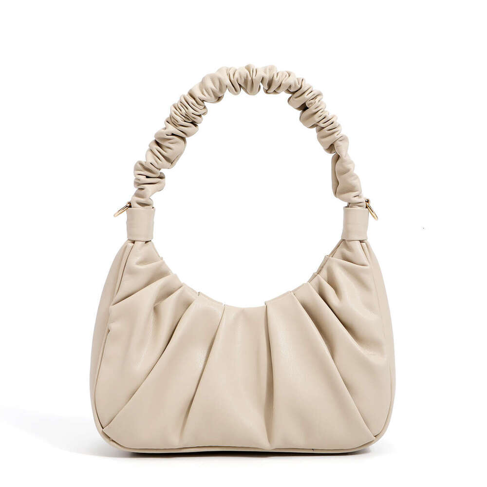 New Pleated Tote Soft Leather Clouds Dumpg Underarm Bags Summer Shoulder Crossbody Bag