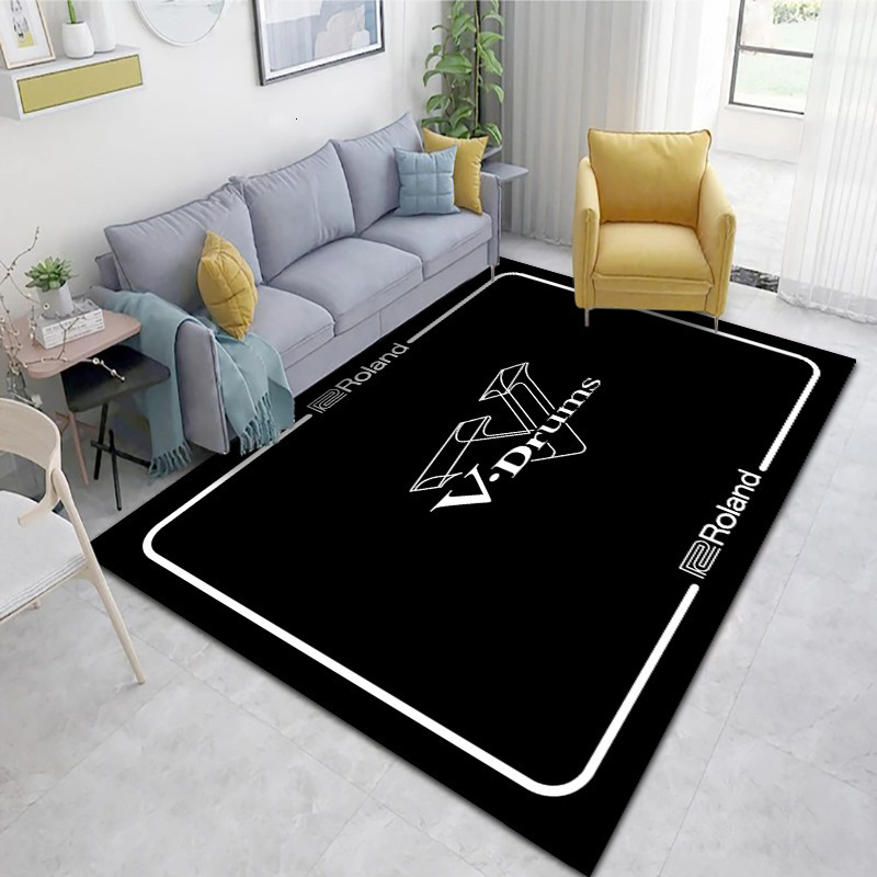 Designer music room rug anti-slip floor electronic mat sound-absorbing drum carpet 40*60-100*120 cm